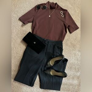 Zara high neck blouse
